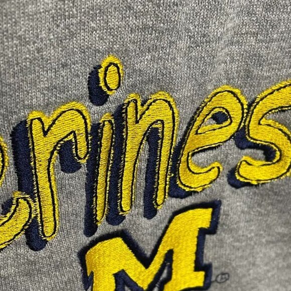 Vintage 80s Michigan Wolverines University NCAA College 1980s Sweatshirt - Picture 2 of 6
